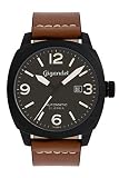 Gigandet Red Baron Herrenuhr Automatik Fliegeruhr Analog Lederarmband schwarz G9-005
