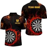 Outfitsuche Individuelles Feuerflammen-Dartshirt für Herren & Damen | Maßgeschneiderte Team-Darttrikot Performance Darttrikot T1226