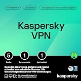 Kaspersky VPN Secure Connection | 5 Geräte | 1 Benutzerkonto | 1 Jahr | PC / Mac / Android / iOS | Aktivierungscode per E