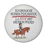 Ich Brauche keinen Psychiater, nur Mein Pferd! Magnet mit Flaschenöffner Lustiger Magnet mit Flaschenöffner für Pferdeliebhab