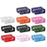 Silikon Uhrenarmband Schlaufe,11 PCS Armbanduhr Schlaufe Verschlussring Kompatibel 22mm Uhrenarmband Keeper Ersatz Uhrenband Schlaufe H