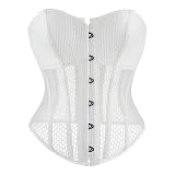 Sunnyuk Corset Schwarz Rot, Corset Top Damen Grün Vintage Gothic Corsagen Bustier Korsett Top Elastische Taille Gürtel Festlich Korsage Corset Top Mädchen Bequem Vollbrust Corsage Piratenkostü