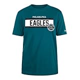 PHILADELPHIA EAGLES Unisex NFL Regular High Density Ink Screenprint Front Graphic Original Team Color T-Shirt, Dark Green, S EU