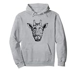 Selbst gemalt Giraffen Bild Giraffe Shirt Bleistiftzeichnung Pullover H