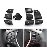 PNBVW 8 Stück Auto-Multifunktions-Lenkrad-Knopfsteuerungsschalter-Tasten for BB//M//W F10 F11 F20 F22 F02 F06 F12 F07 F30 F15 F16 F25 F26 F26 F32