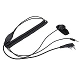 Bewinner Helm Headset Kabel Zwei-Wege-Radio Bluetooth Helm Headset Spezial Verbindungskabel mit PTT (Push to Talk) Taste für UV-5R, für V3 V6 V8 usw