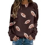 Generisch Oversize Pullover Damen Sweatshirt Ohne Kapuze | 3D Gedrucktes Rundhals Langarmshirt | Komfortable Warme Longshirt Pullover | LäSsig Elegant Shirt Hoodless Oberteil Tops FüR Alltag F
