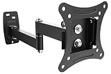 RICOO PC Monitor Wandhalterung Schwenkbar Neigbar für 13-29 Zoll, Halterung Wand S1211, Monitorhalterung, Bildschirmhalterung, Bildschirm Wandhalterung Monitor 27 Zoll, VESA 75 x 75, 100x100