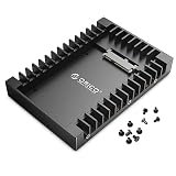 ORICO 2,5' auf 3,5' interner Festplattenadapter Konverter Einbaurahmen Wechselrahmen, für 2,5 Zoll SATA HDD oder SSD von 7/9,5/12,5 mm, Kein Kabel Erforderlich(1125SS) (1 Stück)