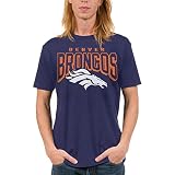 Junk Food Clothing x NFL - Denver Broncos - Bold Logo - Unisex Adult Short Sleeve Fan T-Shirt for Men and Women - Size XX-Larg
