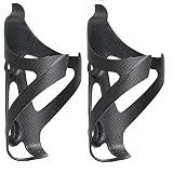 RongXuan 2 Stück Fahrrad Flaschenhalter Voll Carbon Wasserflaschenhalter Leicht Getränkhalter für Mountainbike Rennrad M