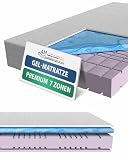 AM Qualitätsmatratzen - Premium-Gelschaum-Matratze 180x200cm H2 - Hochwertige Matratze mit 4cm Gelschaum-Auflage - 23cm Höhe - Made in Germany - 180 x 200