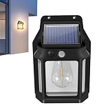 Solarleuchte mit Bewegungsmelder,Außenleuchte mit Bewegungsmelder - IP65 wasserdichte Gartenleuchte für den Außenbereich - Terrassenleuchte mit 3 Beleuchtungsmodi und Bewegungssensor, Solar-G