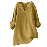 Damen Tshirt Sale Angebote Tshirt Damen V Ausschnitt Sexy Sommerblusen Damen Leicht Lang Bluse Tailliert Baumwolle Oversize Shirt Baumwolle Oberteil Damen Herbst Sale Angebote Bestellung