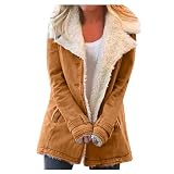 Generisch Mantel Damen Winter Bequemes Zweireihig Strickjacke Slim Fit Mantel Elegant Schöner Trenchcoat Winter Webstoff Damenmantel Freizeit Klassische Jacket Trendige Business Trenchcoat M