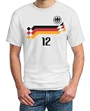 Deutschland Fußball Retro Trikot - EM 2024 Fanshirt - Herren T-Shirt - Nationalmannschaft - Fanartik