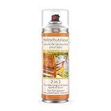 COLORS Holzschutzlasur Spray - 400ml Spraydose - UV und wetterfest, für Aussenbereich mit Schutz vor Feuchtigk
