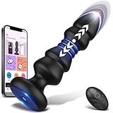 Stoßende Sexspielzeuge Analplugs - Analspielzeug APP Fernbedienung vibrierend Analplug, 12 vibrierenden & Stoßender Prostata Massager, Analsexspielzeug für Männer und F