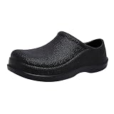 Damenstiefel Mit Schnürung Jahreszeiten, Herrenschuhe, große Größe, schwarze Küchenarbeitsschuhe, Regenschuhe Herren Schuhe 𝗛erbst (Black, 44)
