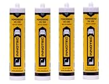 4 Stück Innotec Powerbond Schwarz - Premium Montagekleber - Kleben statt Bohren Wasserresistent - Kraftkleber für innen & außen - hohe Anfangshaftung universell einsetzbarer Baukleber - Kleber XS 330