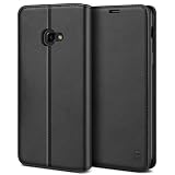 BEZ Handyhülle für Xcover 4 Hülle, Xcover 4S Hülle Premium Tasche Kompatibel für Samsung Xcover 4 4S, Tasche Case Schutzhüllen aus Klappetui mit Kreditkartenhaltern, Ständer, Magnetverschluss, Schw