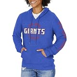 Zubaz NFL Damen Meliert Weicher Kapuzenpullover mit Teamgrafik, New York Giants, Large, Kreis-Grafiken, L