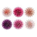 Dekozauber24 Essbare Blumen für die Torte aus Oblate, 12 Stück, je 4,5cm, 6 Farben Mix, Tortendeko Kuchen Deko Blü
