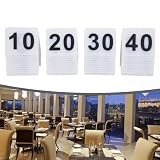 Vereinfachen Sie Ihre Restauranteinrichtung, leicht, leicht zu reinigen, Acryl-Tischnummern (gelb)