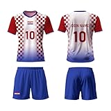 Fußball Trikot 2026,Personalisiert Kane T Shirt mit Eigenem Namen Nummer Logo, Einzigartiges 2026 Design Geschenk für Kinder Jungen Damen,Atmungsak