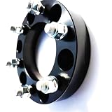 OGJFD Spurverbreiterung 2 STÜCKE Autoreparaturwerkzeug Spurverbreiterungen Autos 6X139,7X108X12x1,5 Schrauben - 25 oder 30 mm für Isuzu i-290 2007 2008 Spurplatten(25mm Black)