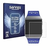 Savvies 6 Stück Schutzfolie für Fitbit Ionic Displayschutz-Folie Ultra-Transp