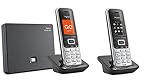 Gigaset S850A GO DUO Set mit Anrufbeantworter + weiterem Mobilteil, analog / VoIP Festnetz DECT T
