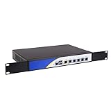 HSIPC Rackmount 1U N100 Quad Core Firewall Micro Appliance, Mini PC, Nano PC, Router PC with 8G RAM 128G SSD, 6 RJ45 i226-V 2500M Port AES-NI Compatible with pfsense op