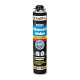 Isolbau B2 Dämmstoffkleber - 1 x 750 ml Perimeterkleber für EPS- & XPS-Platten - 1K PU-Klebeschaum für Fixieren und I