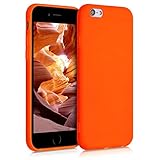 kwmobile Hülle kompatibel mit Apple iPhone 6 / 6S Hülle - weiches TPU Silikon Case - Cover geeignet für kabelloses Laden - Neon Orang