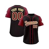 Generisch Personalisiert Atmungsaktiv Baseballtrikot Sporthemden Individuelles Baseball Jersey Schnelltrocknend T-Shirt Herren Damen Kinder Baseball Trikot Kurzarm Sportuniform Angebote Black Friday