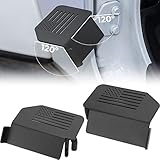 Verbesserte Wrangler Fußrasten, kompatibel mit Wrangler JK JL Gladiator JT 2007 bis 2023, 120°-Winkel Außentürscharnierauflage, Pedale, Fußstütze, Kick-Panel-Zubehör mit US-Flagg