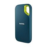 SanDisk Extreme Portable NVMe SSD 1 TB (USB-C, bis zu 1.050 MB/s Lesegeschwindigkeit und 1.000 MB/s Schreibgeschwindigkeit, wasser- und staubbeständig) Monterey