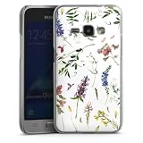 DeinDesign Hard Case kompatibel mit Samsung Galaxy J1 (2016) Schutzhülle transparent Smartphone Backcover Blumen Muster B