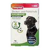 beaphar Zecken- & Flohschutz Halsband für Hunde | Zeckenschutz für Hunde | Reflektierendes Halsband gegen Zecken & Flöhe | Wasserfest | 1 ST