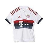 adidas Jungen Heimtrikot FC Bayern München Replica, White/Power Red/Night Navy/Bold Onix, 128