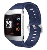 Strap-it silikon Blau - Passend für Fitbit Ionic - Armband für Smartwatch - Ersatzarmb