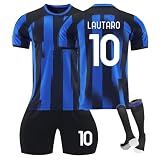 23/24 Inter Mailand Trikot Neue Saison Fußballtrikots Shorts Socken Set für Kinder und Erwachsene, Inter-Milan Hause/Auswärts Fussball Trikots für Jungen H