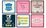 6 Stück Nähmotiv-U