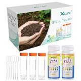 XLUX Boden-pH-Tester, Säure-Test-Messgerät, Streifen-Kit 200 Tests, für Garten, Haus, Rasen, Bauernhof, Gemüse, Hof, Kompost, Outdoor- und Zimmerpflanzen, 4,5-9,0 Reichw