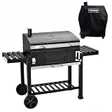 TAINO Hero XXL Set Abdeckhaube BBQ Smoker Grillwagen Holzkohle-Grill Standgrill R