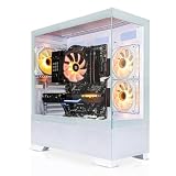 SYSTEMTREFF High-End Gaming PC weiß Intel Core i5-14400F 10x4.7GHz | Nvidia RTX 4070 12GB DX12 | 1TB M.2 NVMe | 32GB DDR4 RAM | WLAN Desktop Computer Rechner für Gamer, Zocker & S