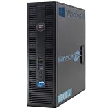 SIMPLETEK - SFF Windows 10 Pro Desktop-PC AMD A6 bis zu 3,80 GHz 64 GB RAM SSD 240 GB | Seriell RS232 COM Home Office Arbeit (generalüberholt)