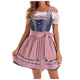 Oktoberfest Damen Outfit Trachtenmode Vintage Elegant Trachten Damen Trachtenrock Dirndlkleid Oktoberfest Kleidung Damen Dirndl Damen Dirndl für Damen Dirndlkleid Damen Trachtenrock Knielang Lang