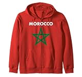 Marokko Trikot, Flagge Tee von Marokko für Damen & Herren Marokko Kapuzenjack